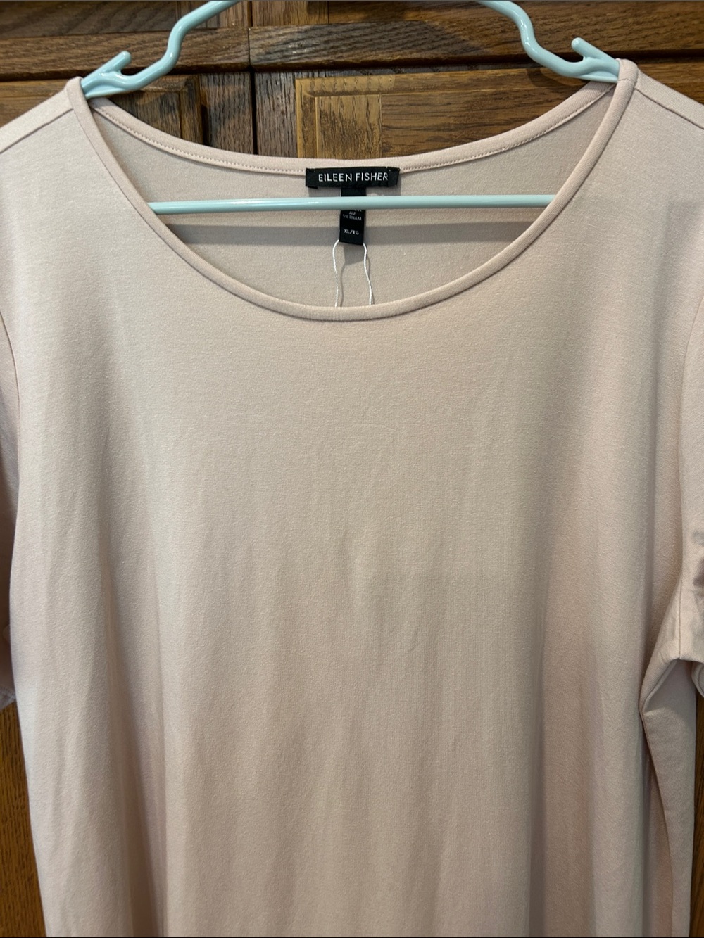 Eileen Fisher Stretch Jersey Knit Jewel Neck Dress - Picture 5 of 8
